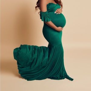 Maternity green dress